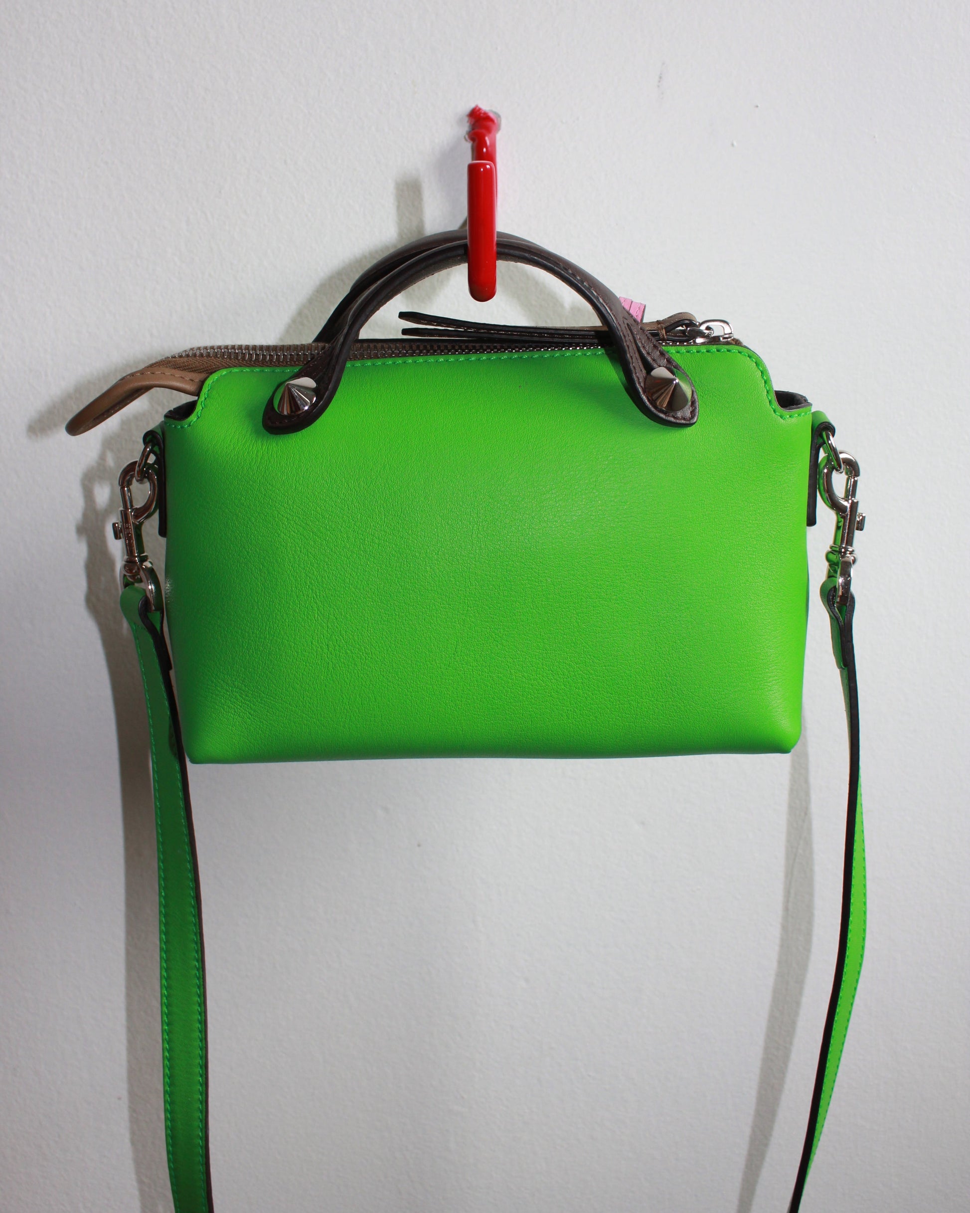 green fendi mini by the way bag back