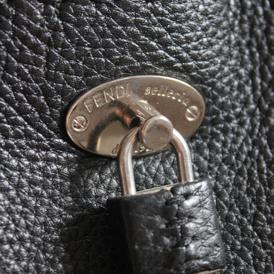 Fendi selleria black lock clasp