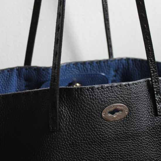 Fendi selleria black turn lock clasp