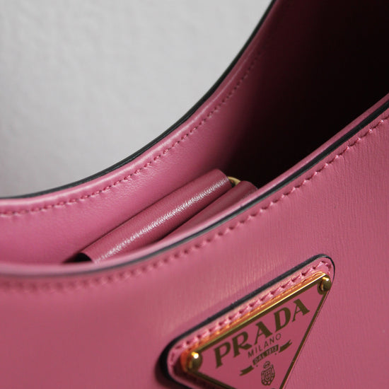 manetic snap on large pink cleo prada bag 1BC179