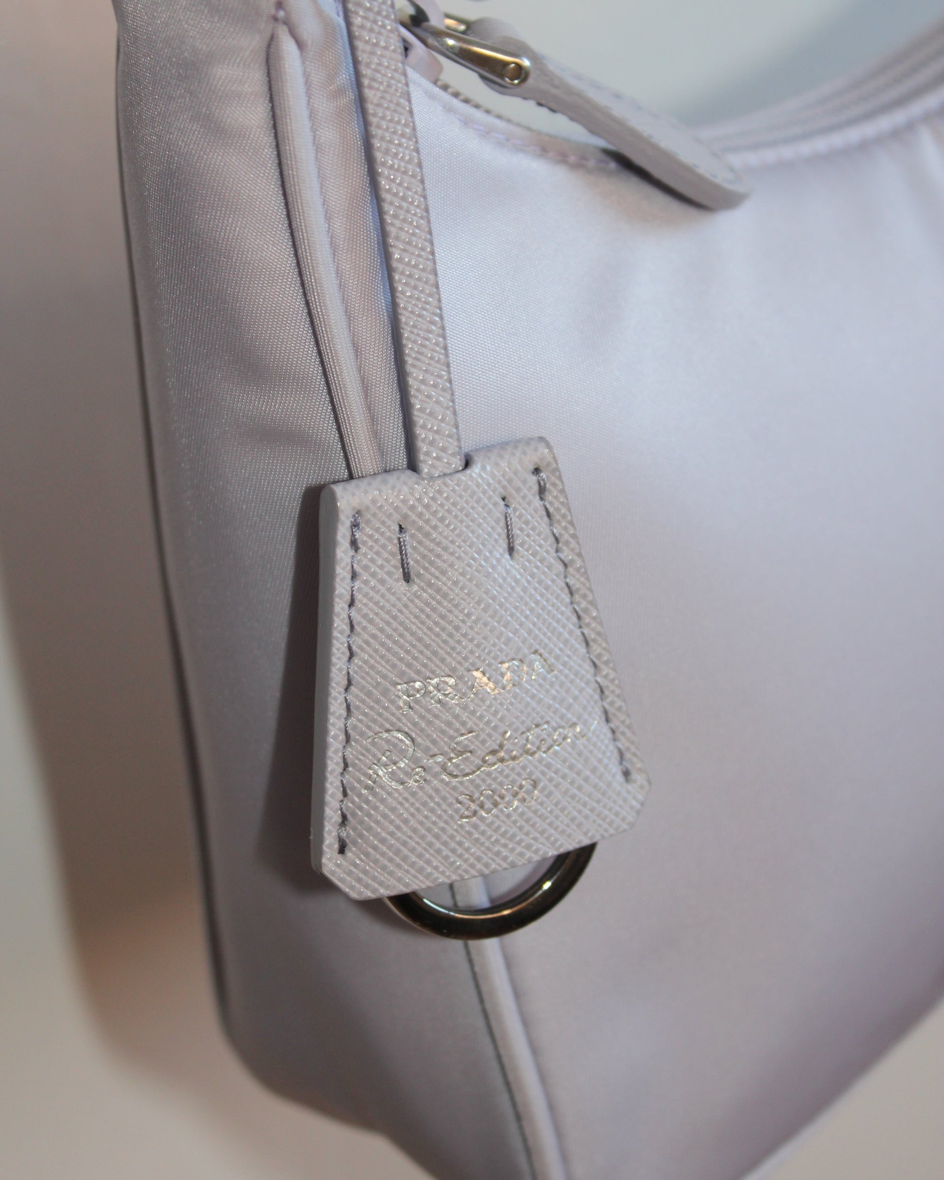 prada tessuto 2000s re-edition details on key-ring