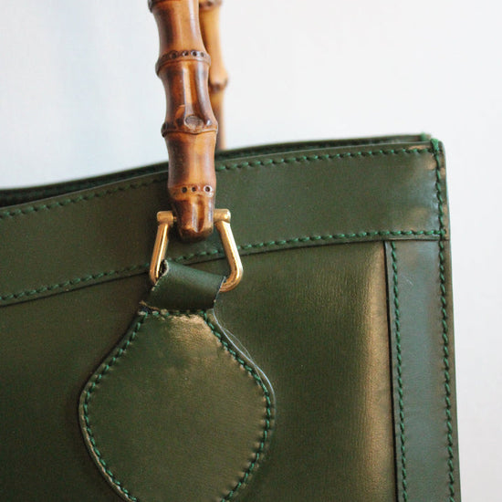 some wear on a green gucci diana bag handle